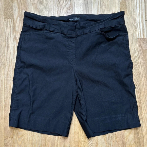 Hilary Radley Pull On Black Bermuda Shorts - Picture 1 of 7